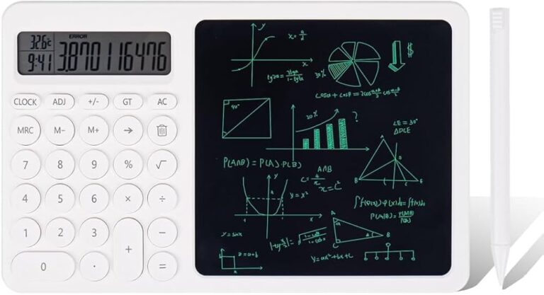 calculatrice et calendrier avec des calculs