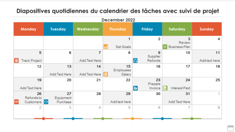 calendrier avec jours de travail en surbrillance