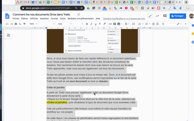 Comment modifier les marges sur Google Docs facilement 1 capture decran de google docs en action