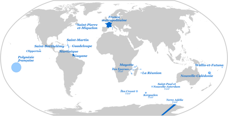 carte des dom tom avec leurs specificites
