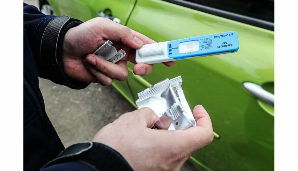 controle routier avec test de depistage