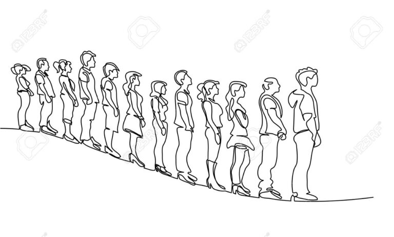des silhouettes de travailleurs en attente