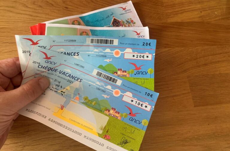 des vacances en famille avec des cheques