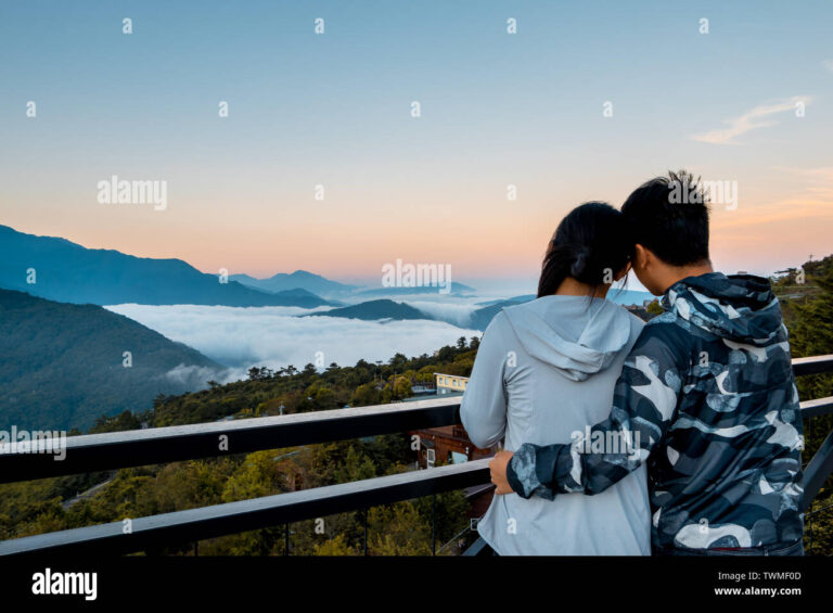 Quelle est la différence entre "au vu" et "à la vue" en français 1 deux personnes observant un paysage ensemble