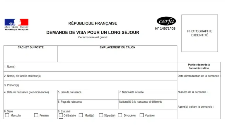 documents requis pour visa long sejour