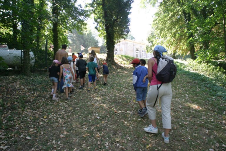 eleves profitant de vacances en plein air