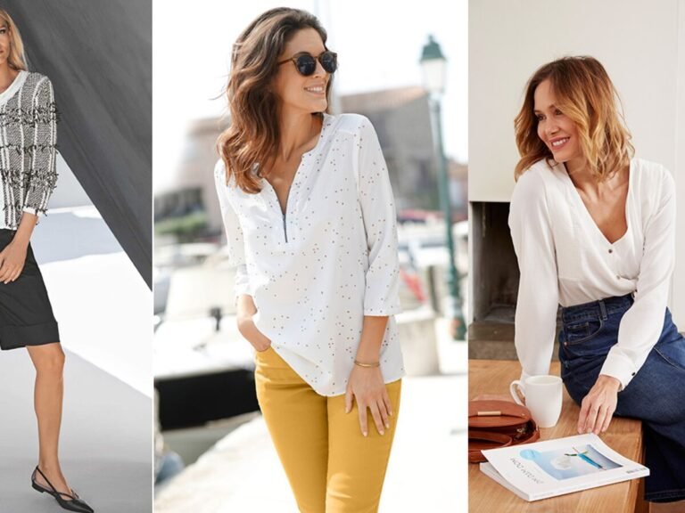 femme elegante en manches legeres dete