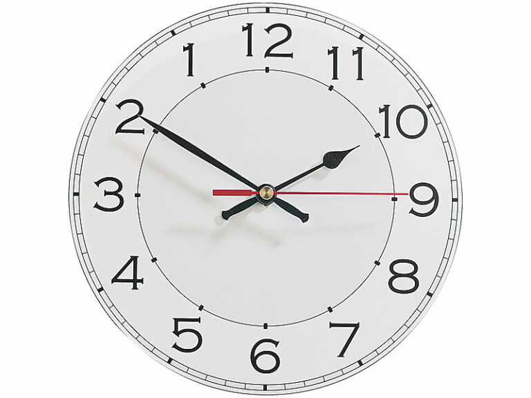 horloge avec aiguilles en mouvement