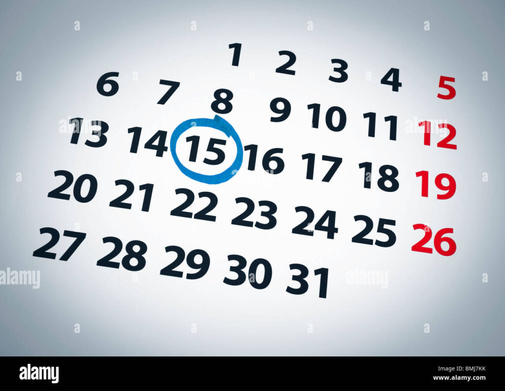 Comment se calcule la retraite sur combien d'années de cotisation 1 illustration dun calendrier avec des annees