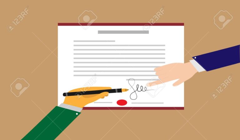 Comment s'appelle le principe de garantie dans les contrats 1 illustration dun contrat avec une main qui signe