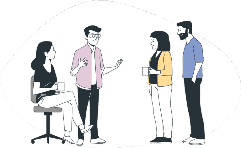 illustration dune personne en formation