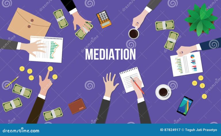 illustration dune reunion de mediation