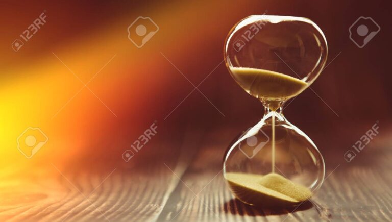 image dun sablier symbolisant le temps