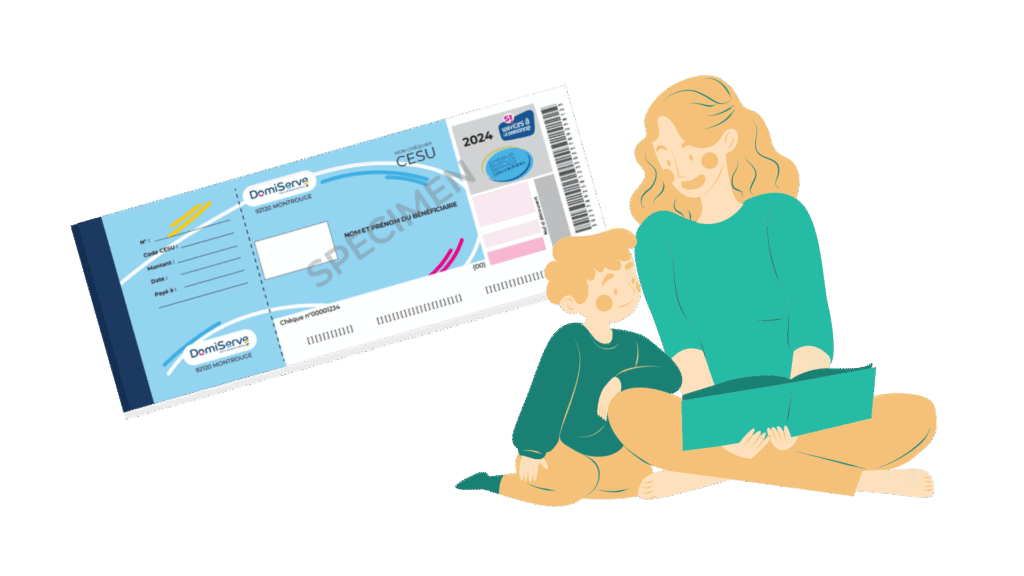 Quelle banque accepte les chèques emploi service universel (CESU) 1 main tenant un cheque emploi service