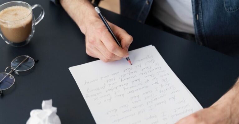Comment rédiger une candidature spontanée sans poste précis 43 personne ecrivant une lettre de motivation