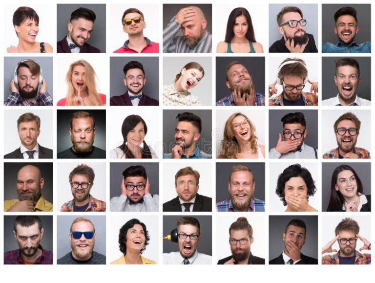 Comment décrire votre personnalité en quelques mots Exemples à suivre 1 portraits de personnes avec differentes expressions