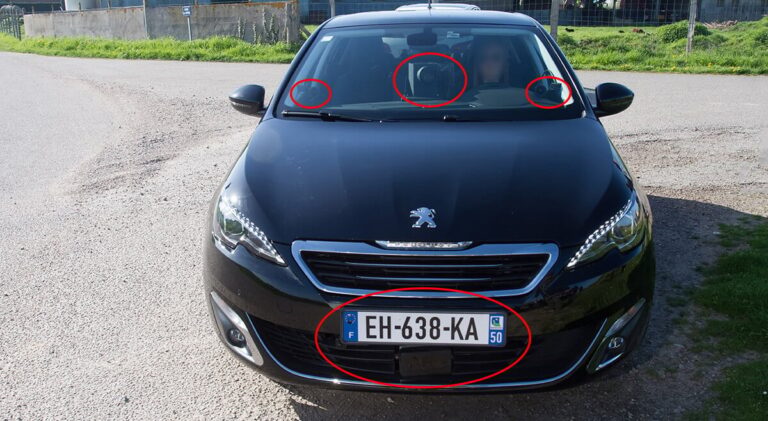 radar de voiture banalisee sur route