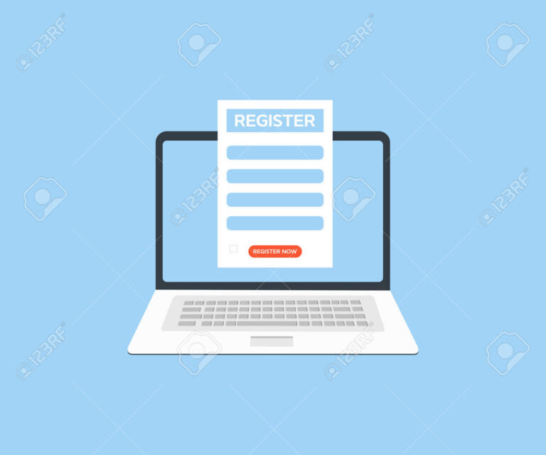 un ecran dordinateur avec formulaire en ligne