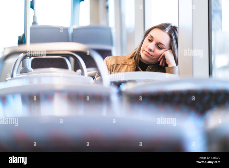 un passager mecontent dans un train