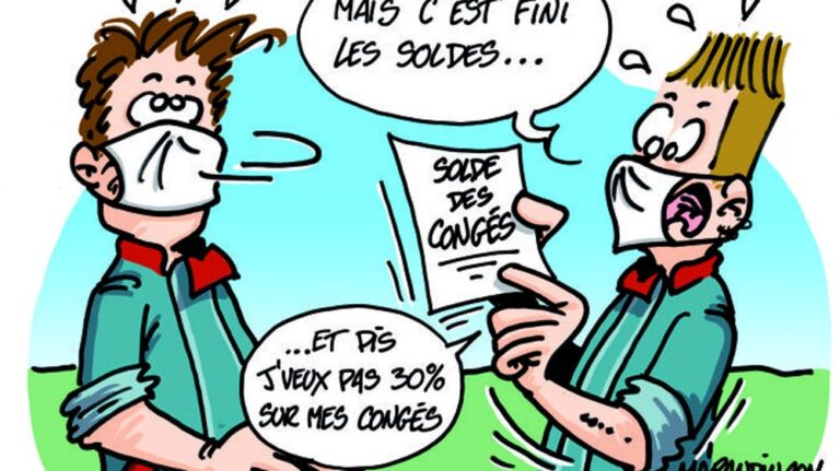 un salarie profitant de ses conges