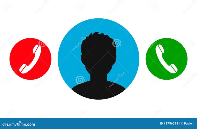 un telephone avec un symbole de contact