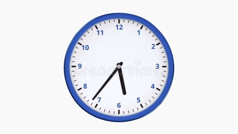 une horloge en mouvement symbolisant le temps