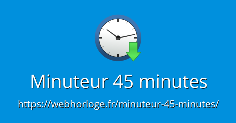 une montre affichant 45 minutes