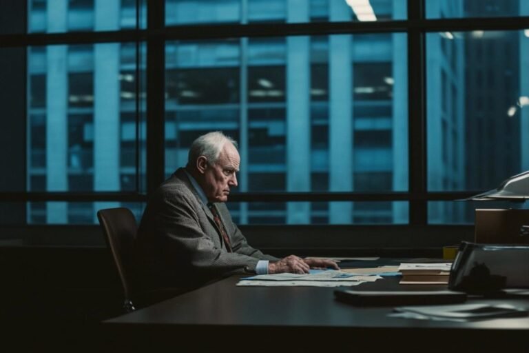 une personne contemplant lhorizon au bureau