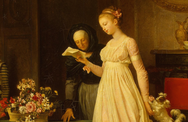 une personne ecrivant une lettre serieusement