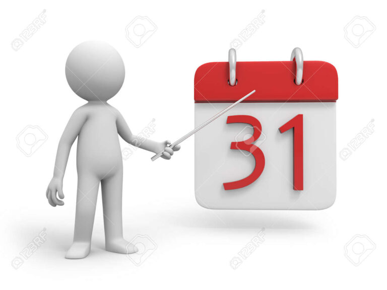 une personne regardant un calendrier