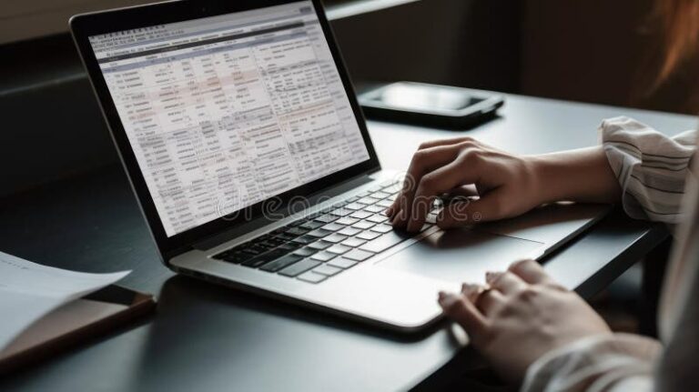 une personne verifiant son compte bancaire