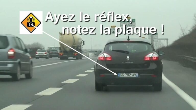 voiture avec plaque dimmatriculation manquante