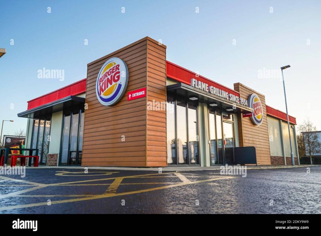 vue exterieure du restaurant burger king